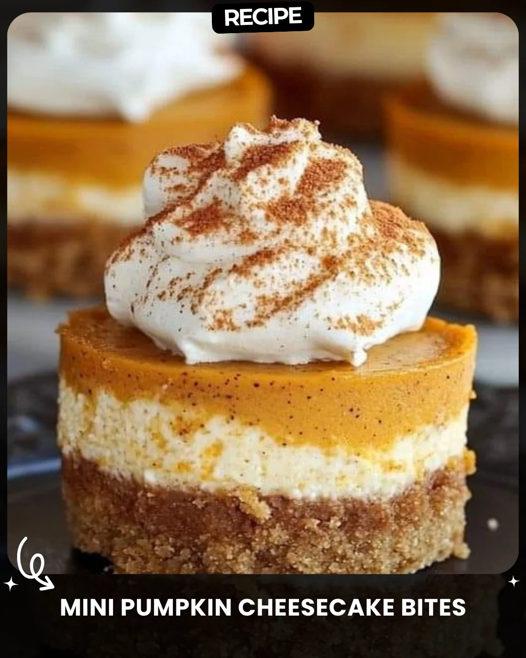 Mini Pumpkin Cheesecake Bites