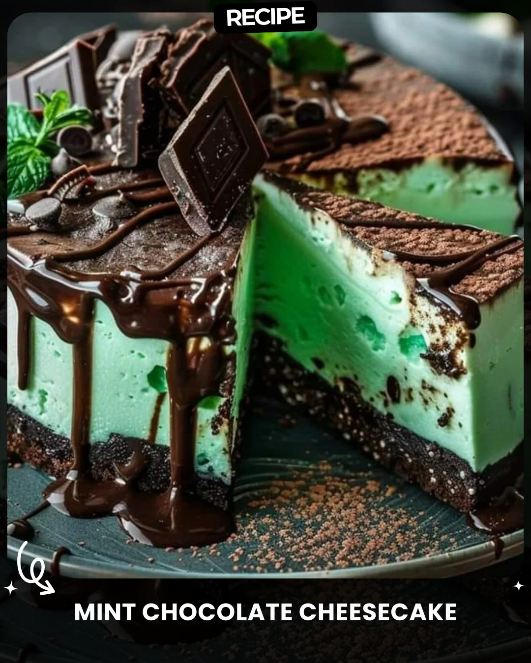 Mint Chocolate Cheesecake