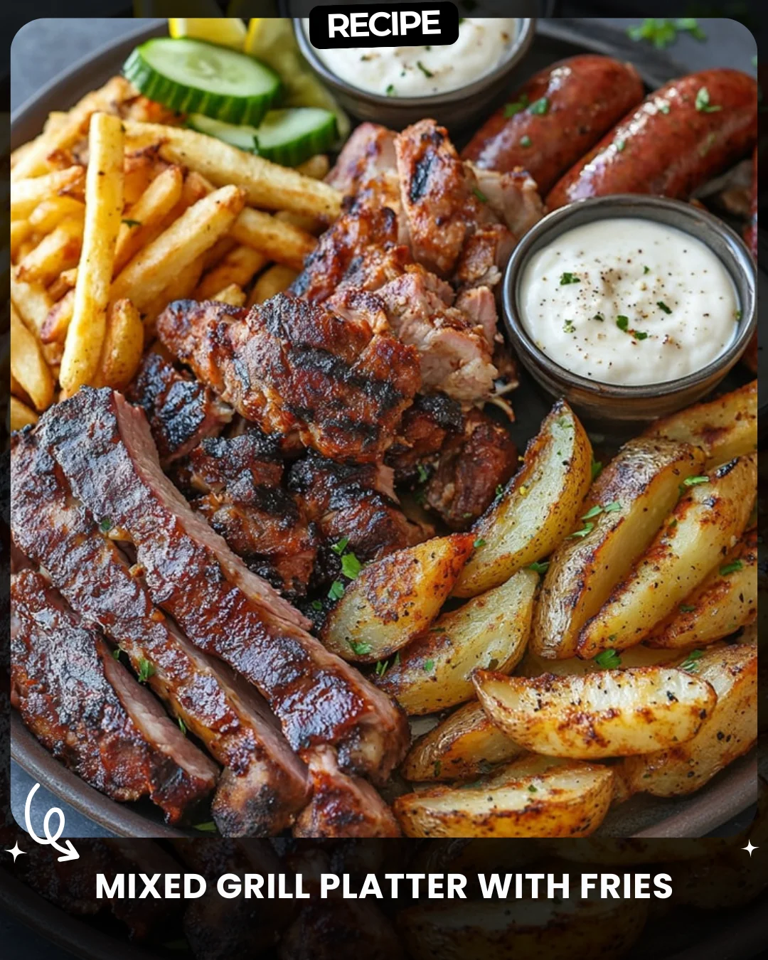 Mixed Grill Platter with Fries