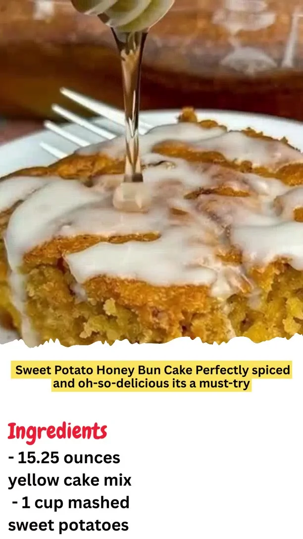 Moist Sweet Potato Honey Bun Cake Perfectly spiced