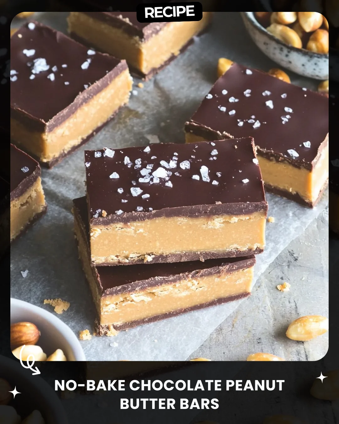 No-Bake Chocolate Peanut Butter Bars