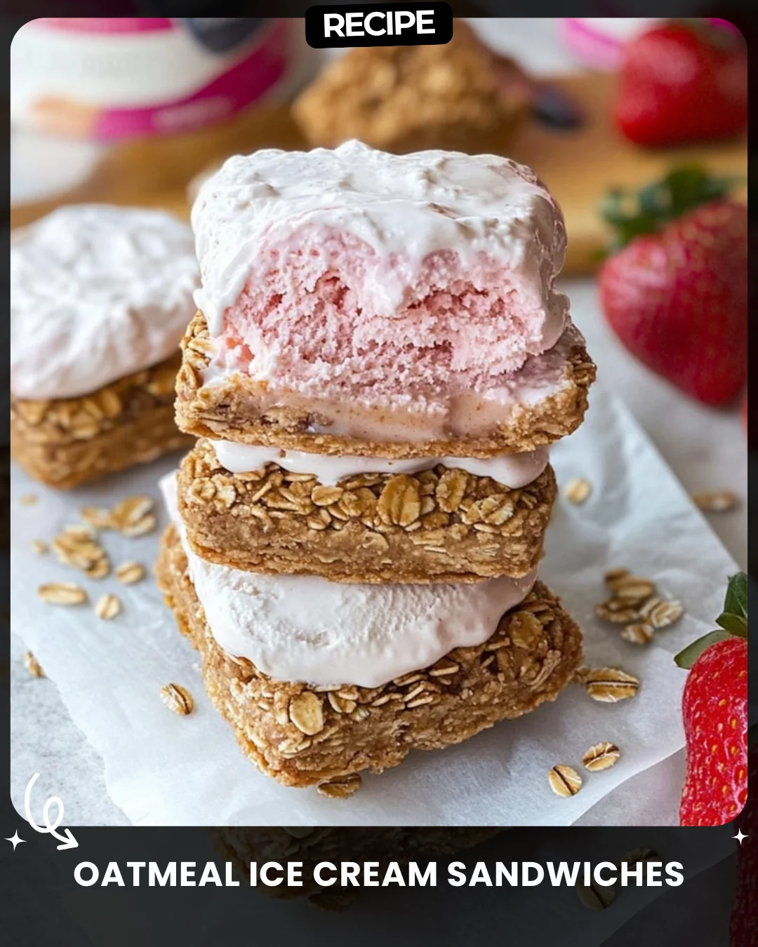 Oatmeal Ice Cream Sandwiches