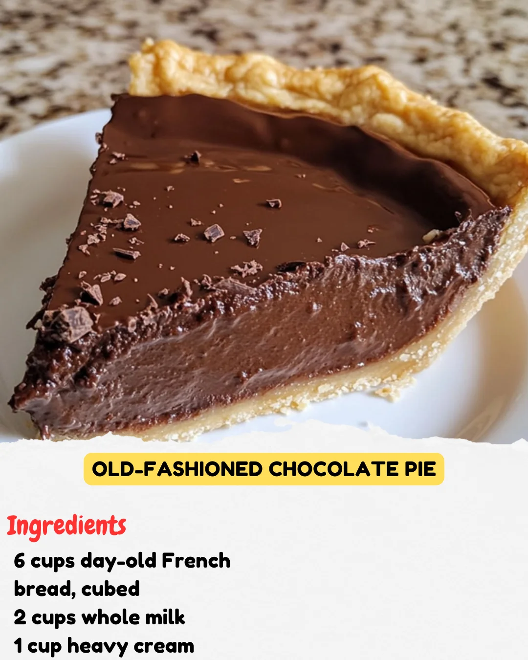 Old-Fashioned Chocolate Pie