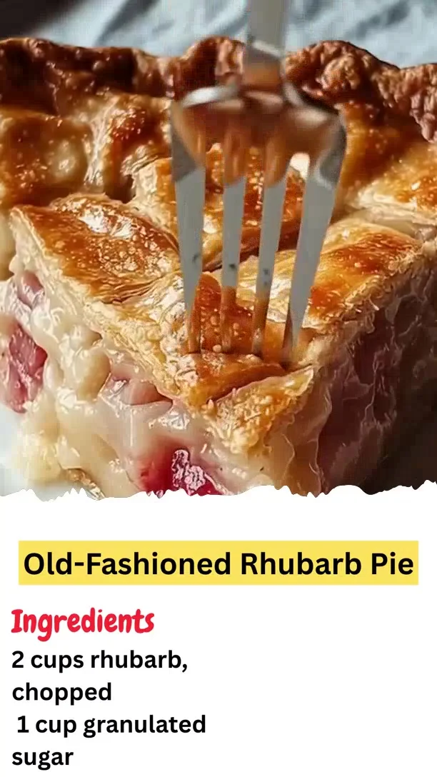 Old-Fashioned Rhubarb Pie