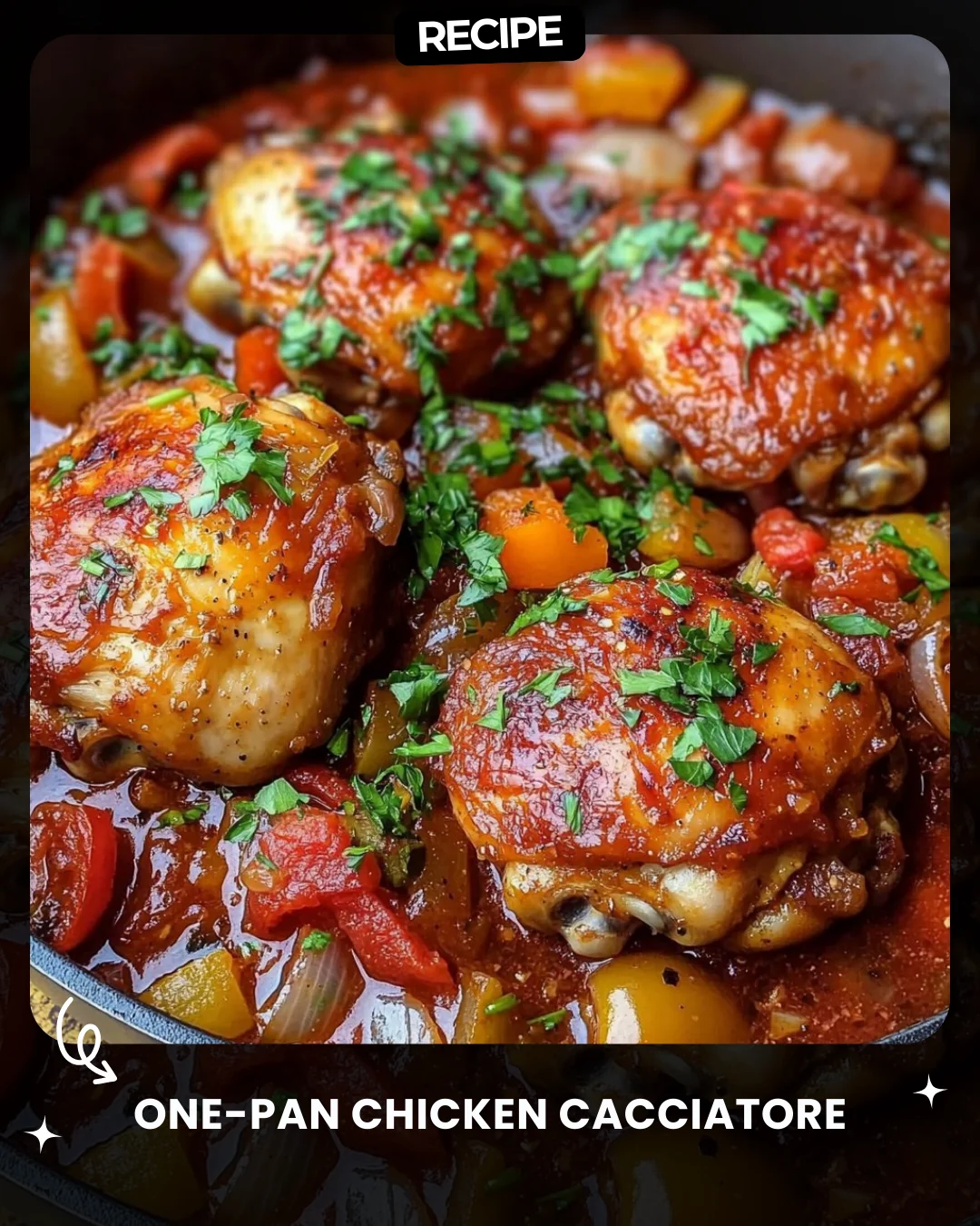 One-Pan Chicken Cacciatore