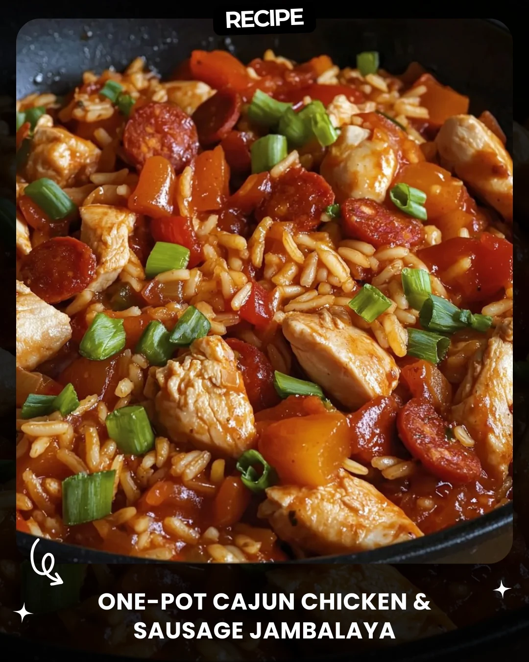 One-Pot Cajun Chicken & Sausage Jambalaya