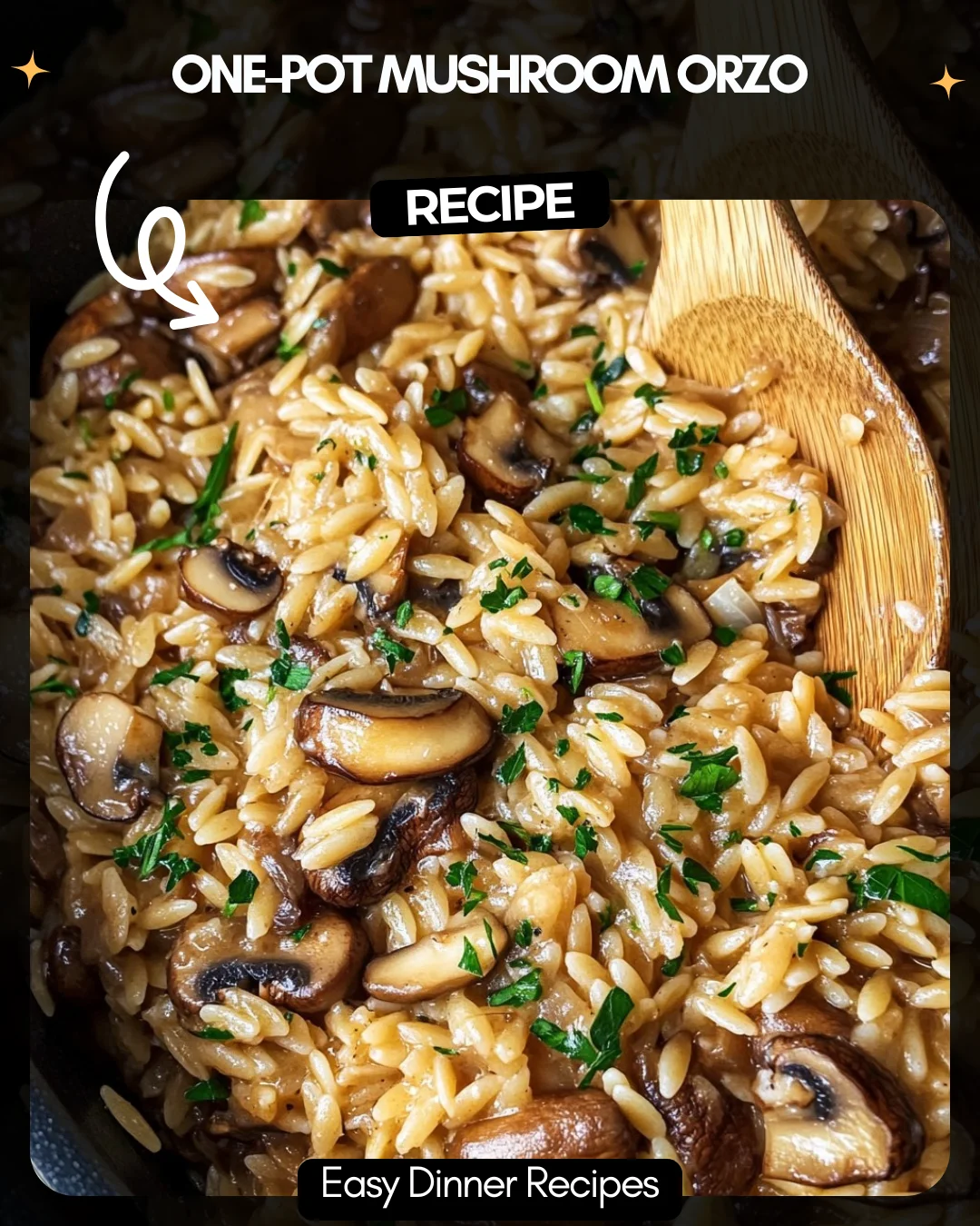 One-Pot Mushroom Orzo