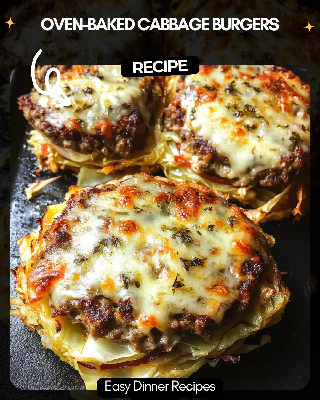 Oven-Baked Cabbage Burgers