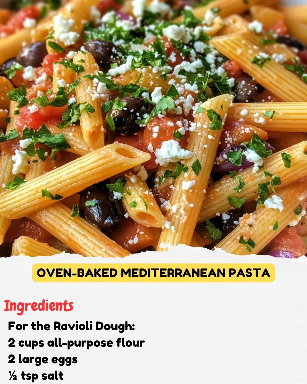 Oven-Baked Mediterranean Pasta