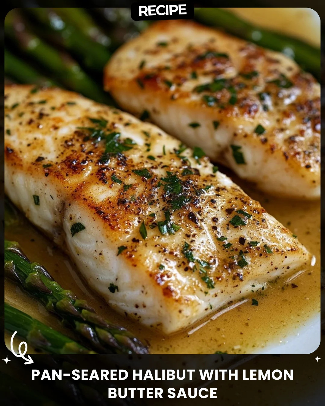 Pan-Seared Halibut with Lemon Butter Sauce