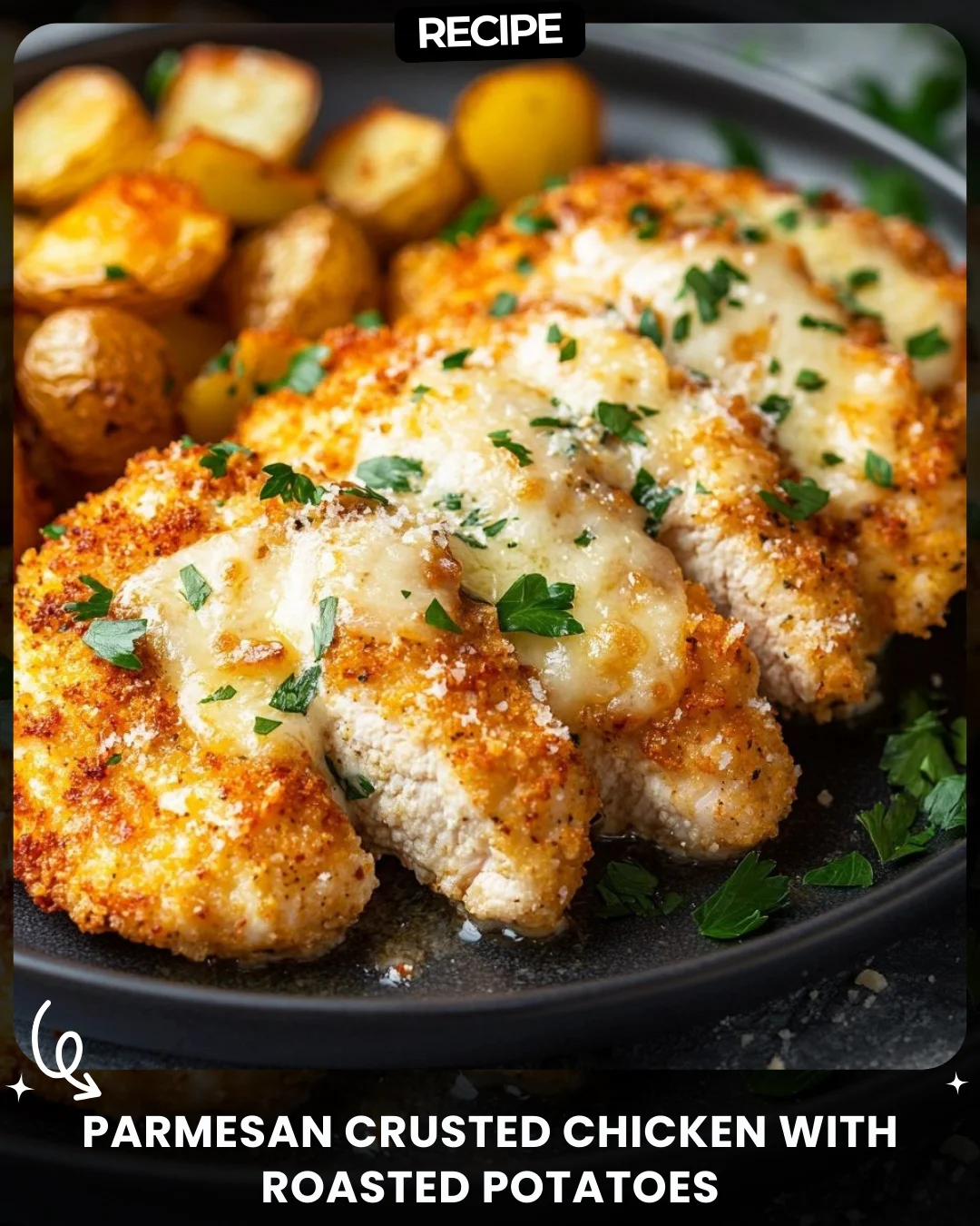 Parmesan Crusted Chicken with Roasted Potatoes