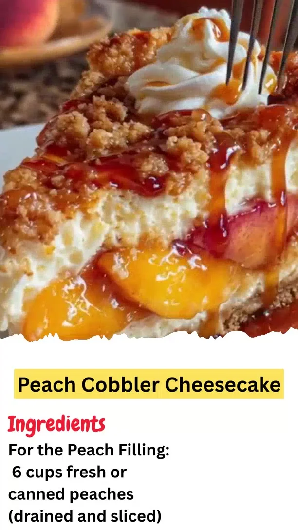 Peach Cobbler Cheesecake
