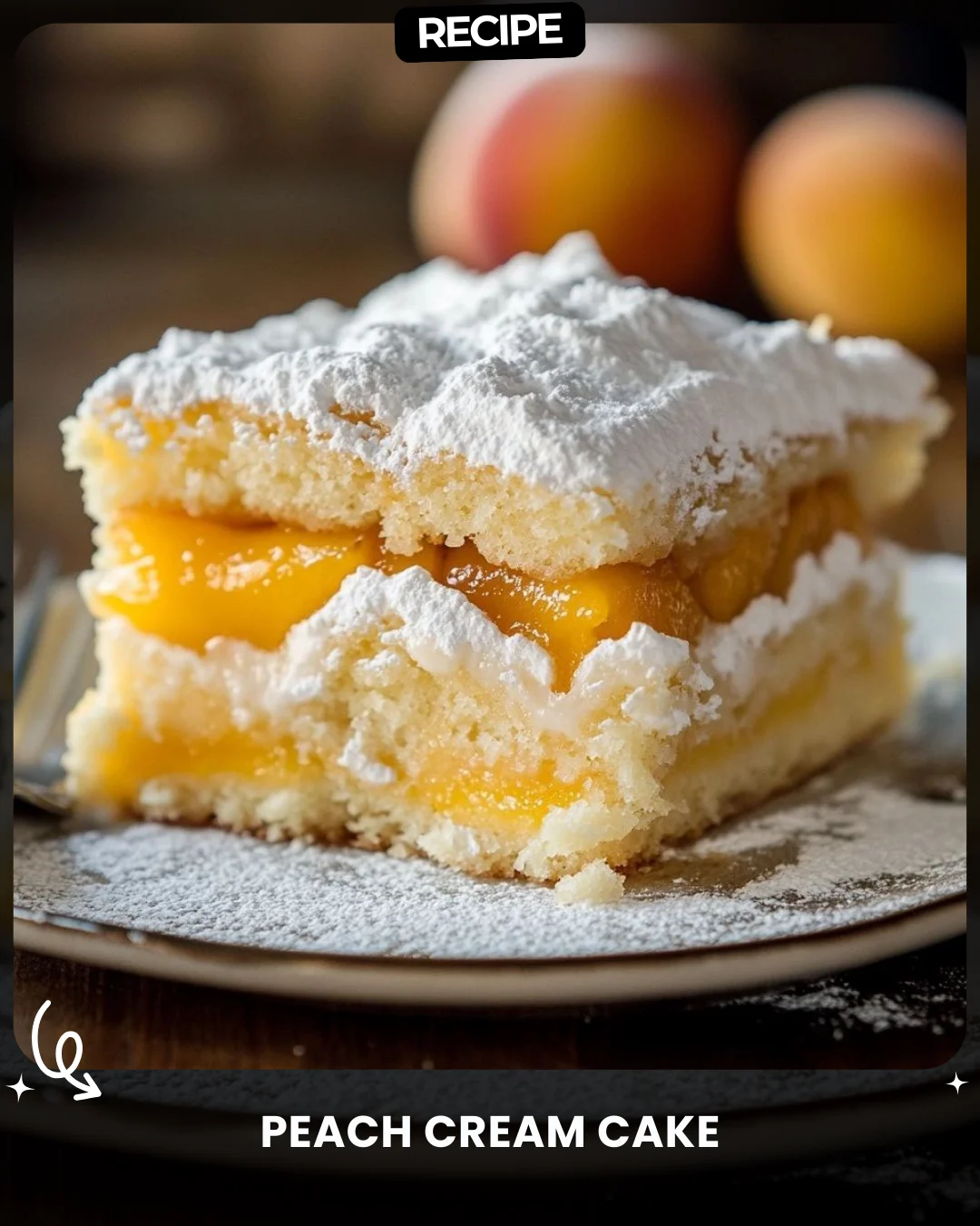 Peach Cream Cake