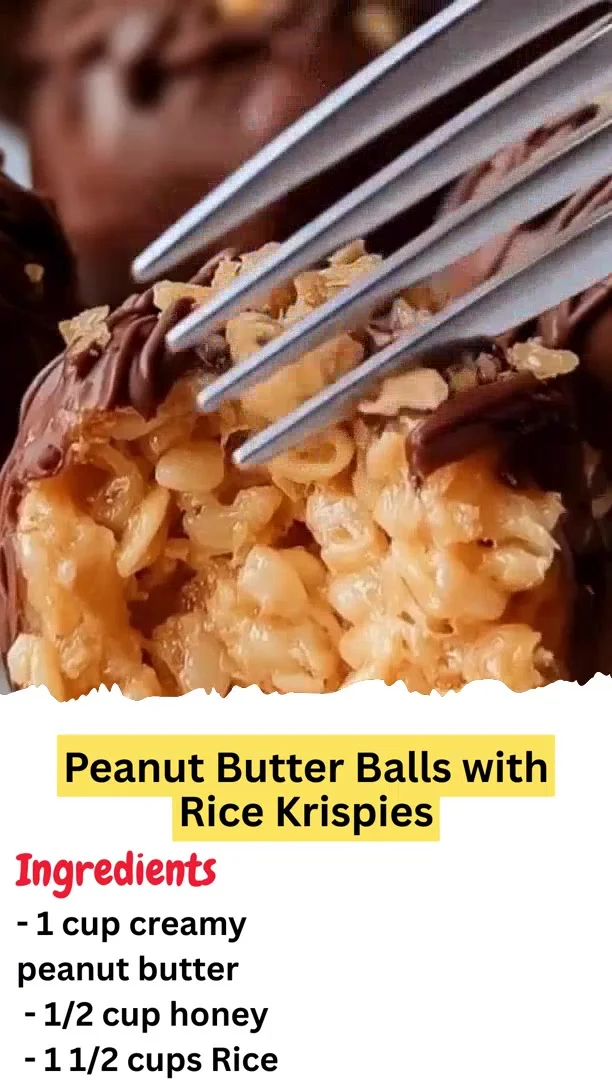 Peanut Butter Balls with Rice Krispies