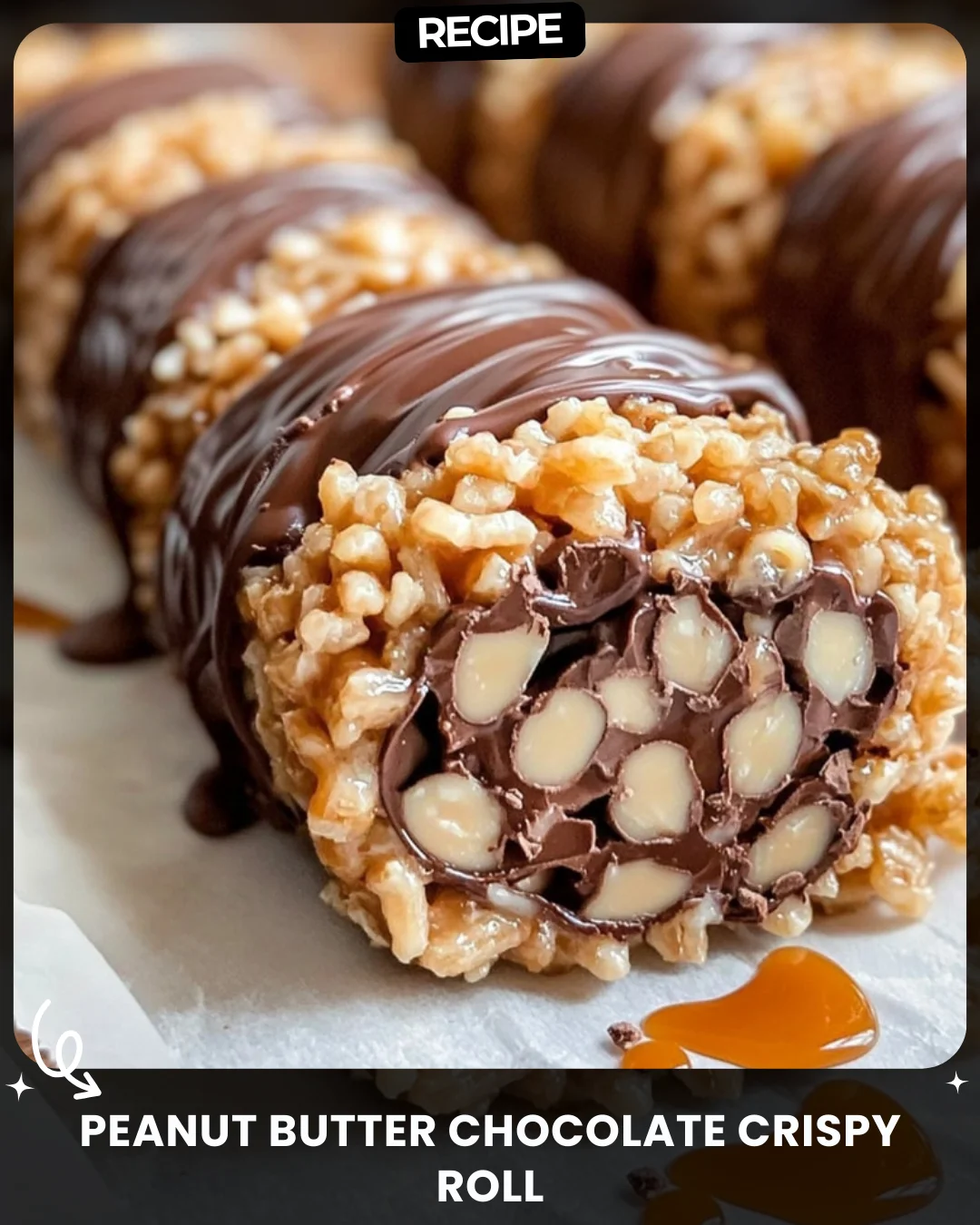 Peanut Butter Chocolate Crispy Roll