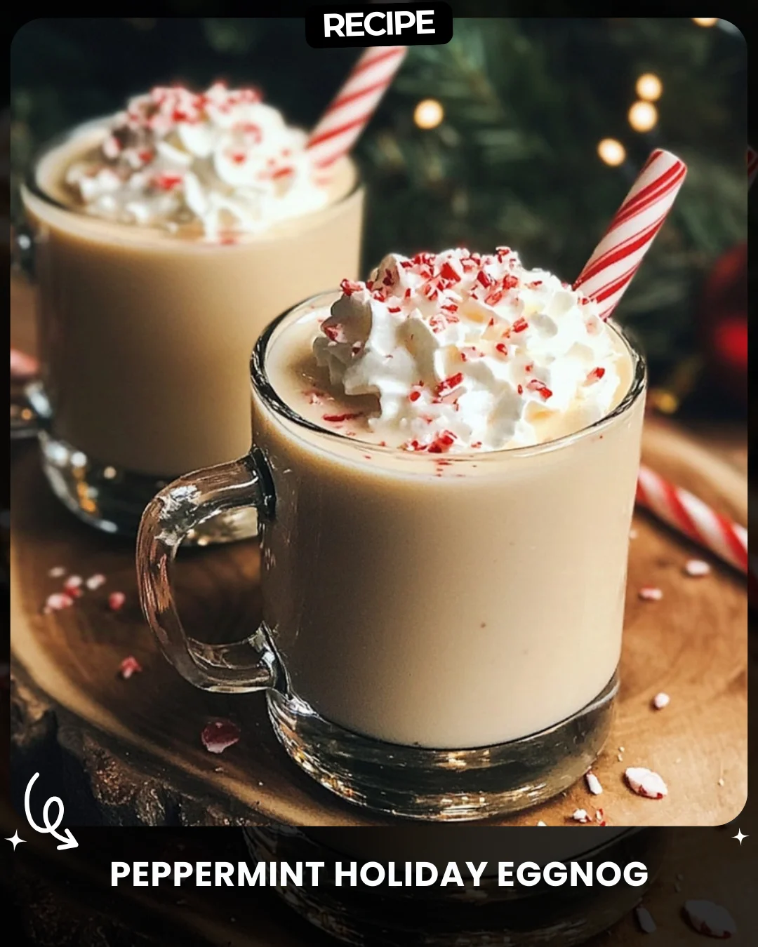 Peppermint Holiday Eggnog