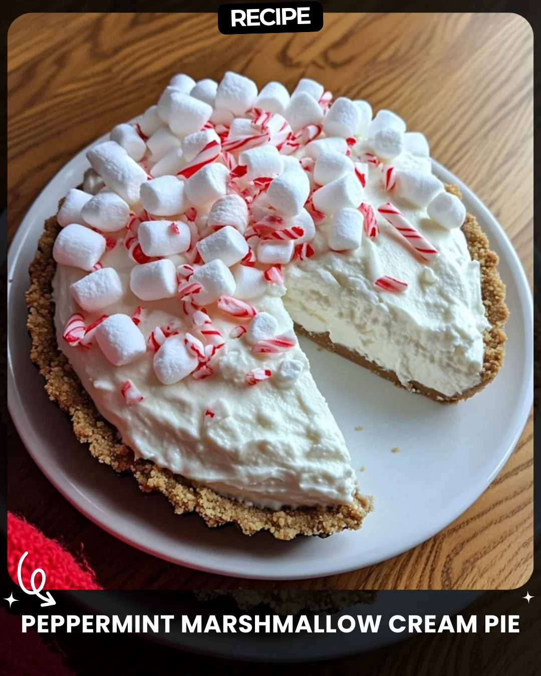 Peppermint Marshmallow Cream Pie