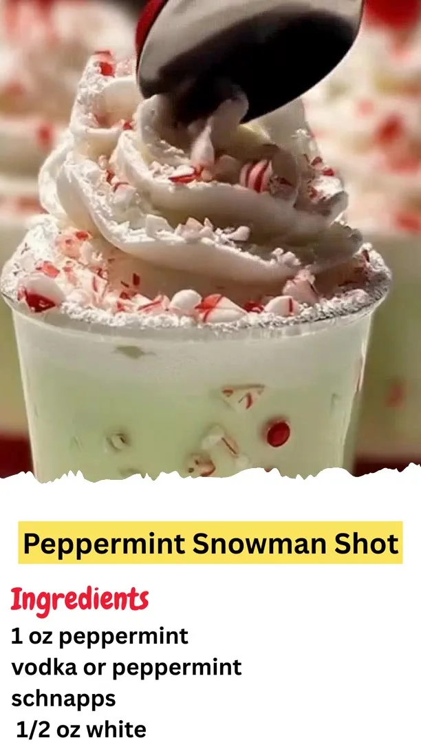 Peppermint Snowman Shot