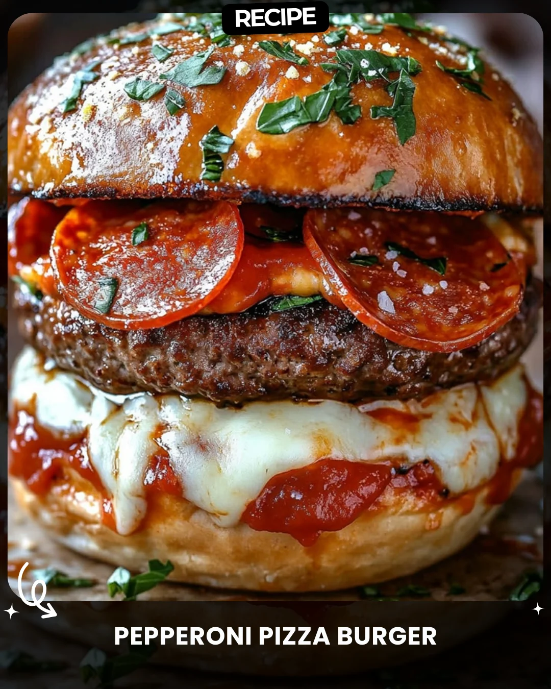 Pepperoni Pizza Burger