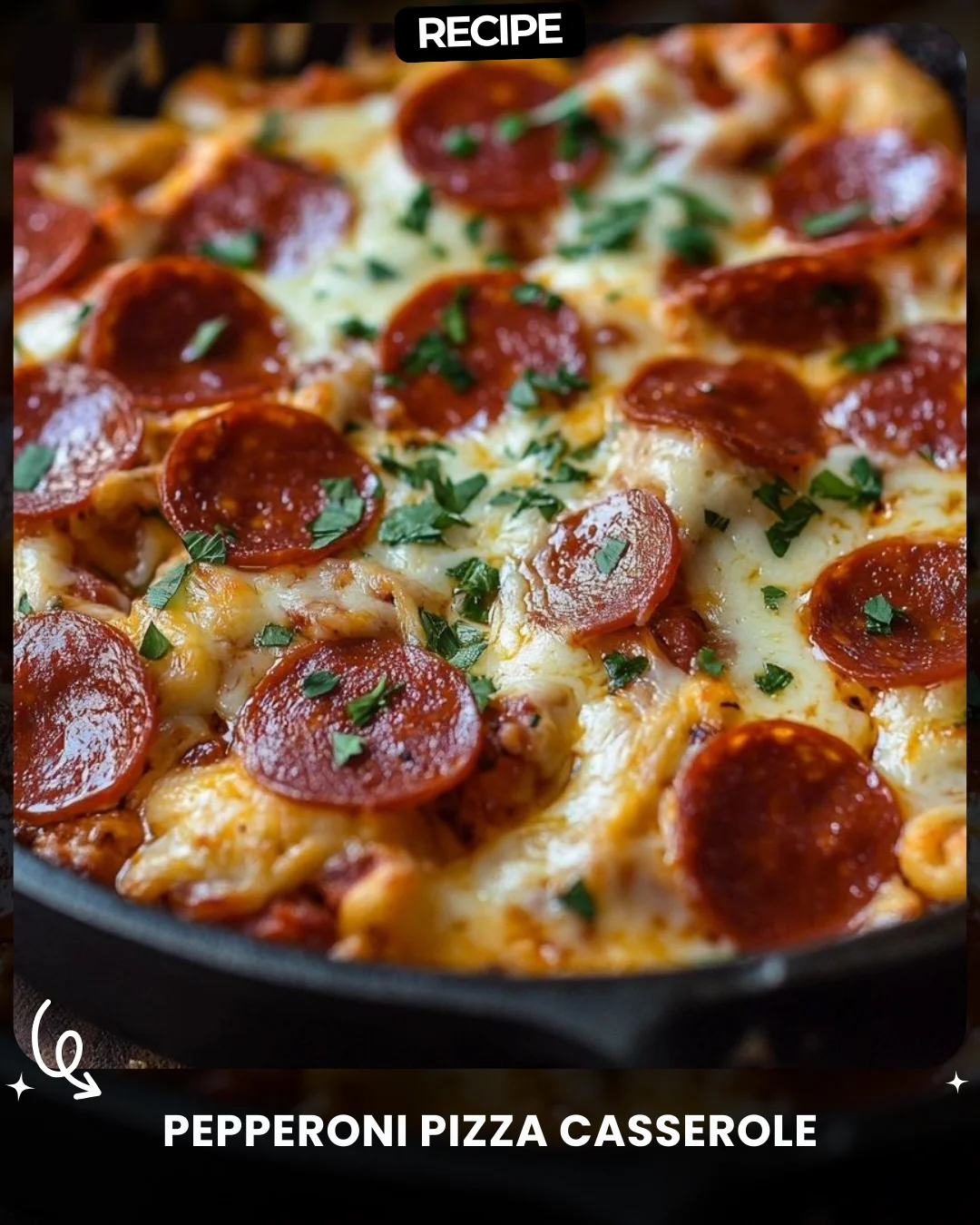 Pepperoni Pizza Casserole