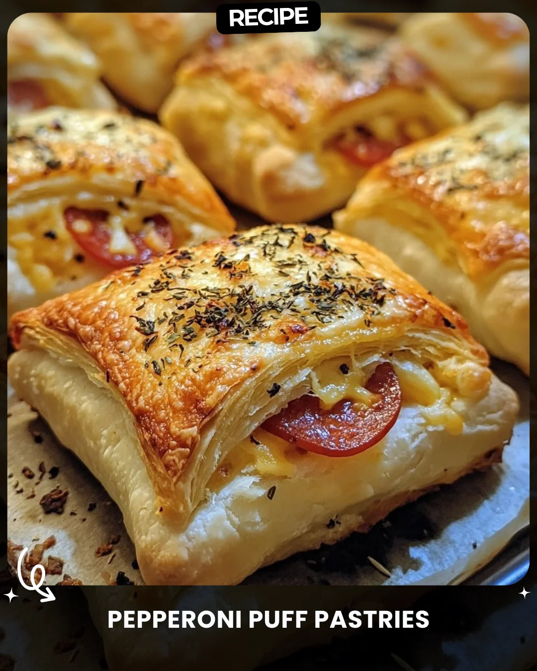 Pepperoni Puff Pastries