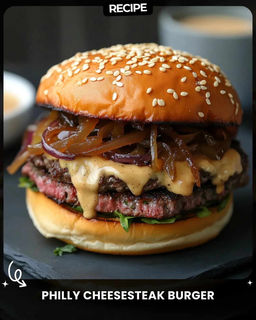 Philly Cheesesteak Burger