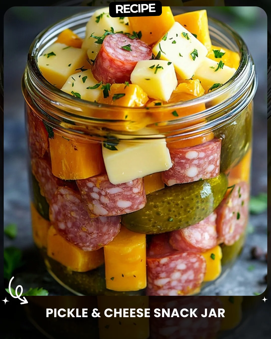 Pickle & Cheese Snack Jar