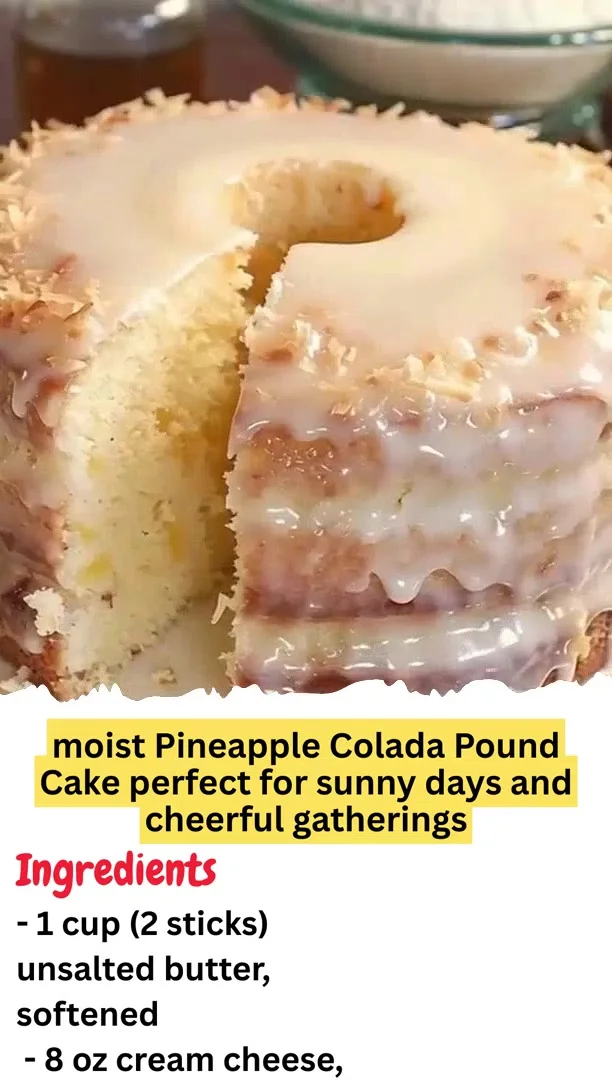 Pineapple Colada Pound Cake