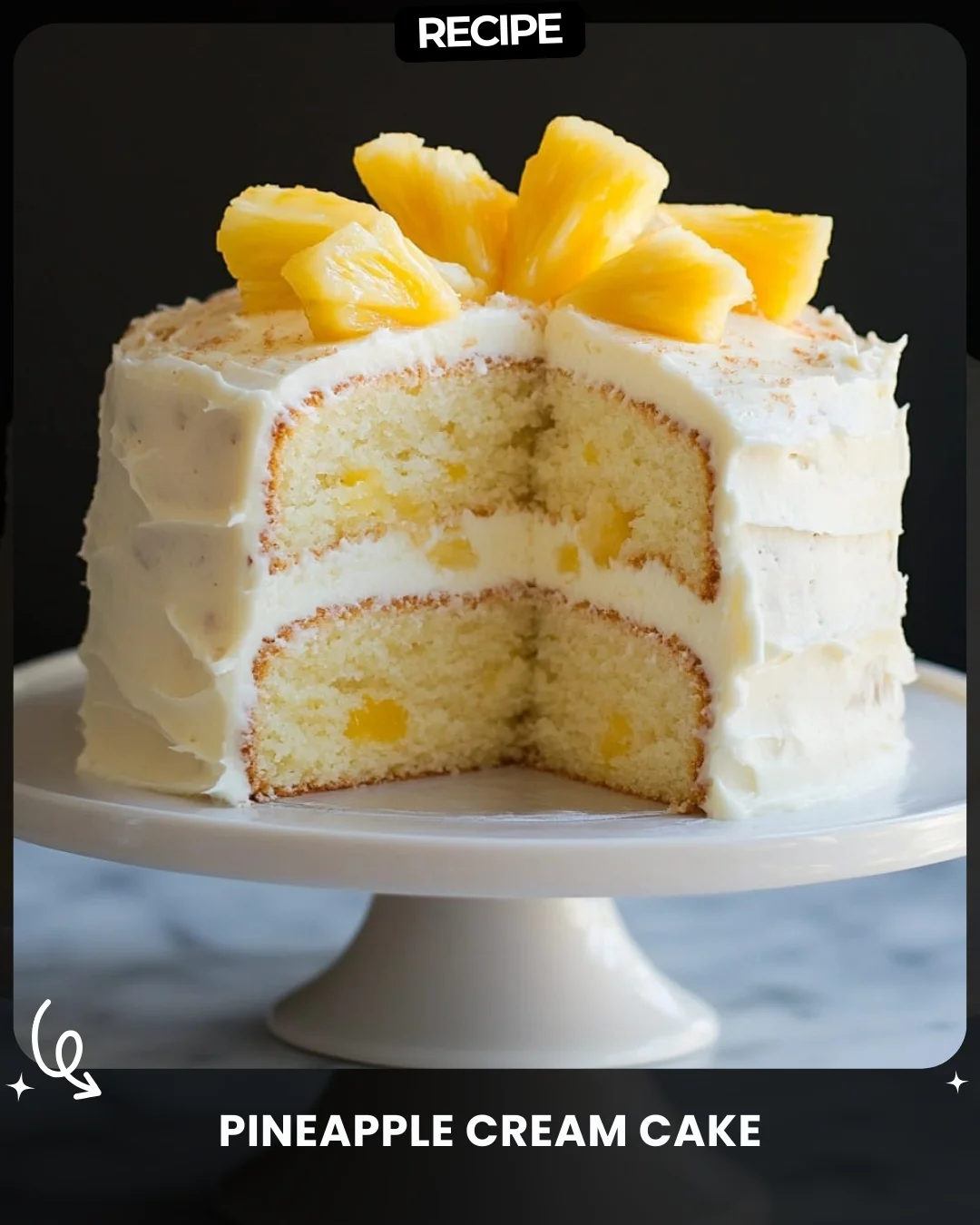 Pineapple Cream Cake