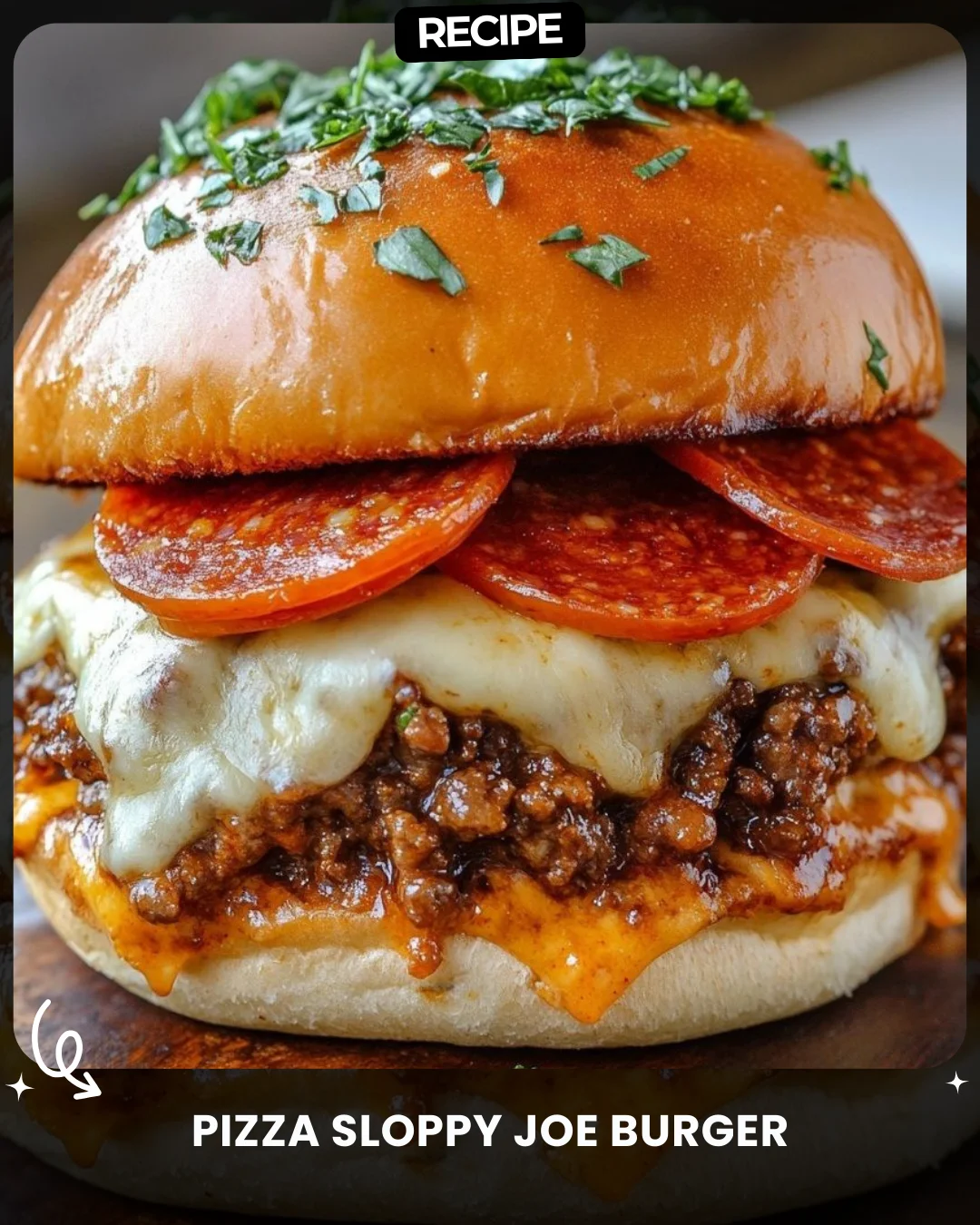 Pizza Sloppy Joe Burger