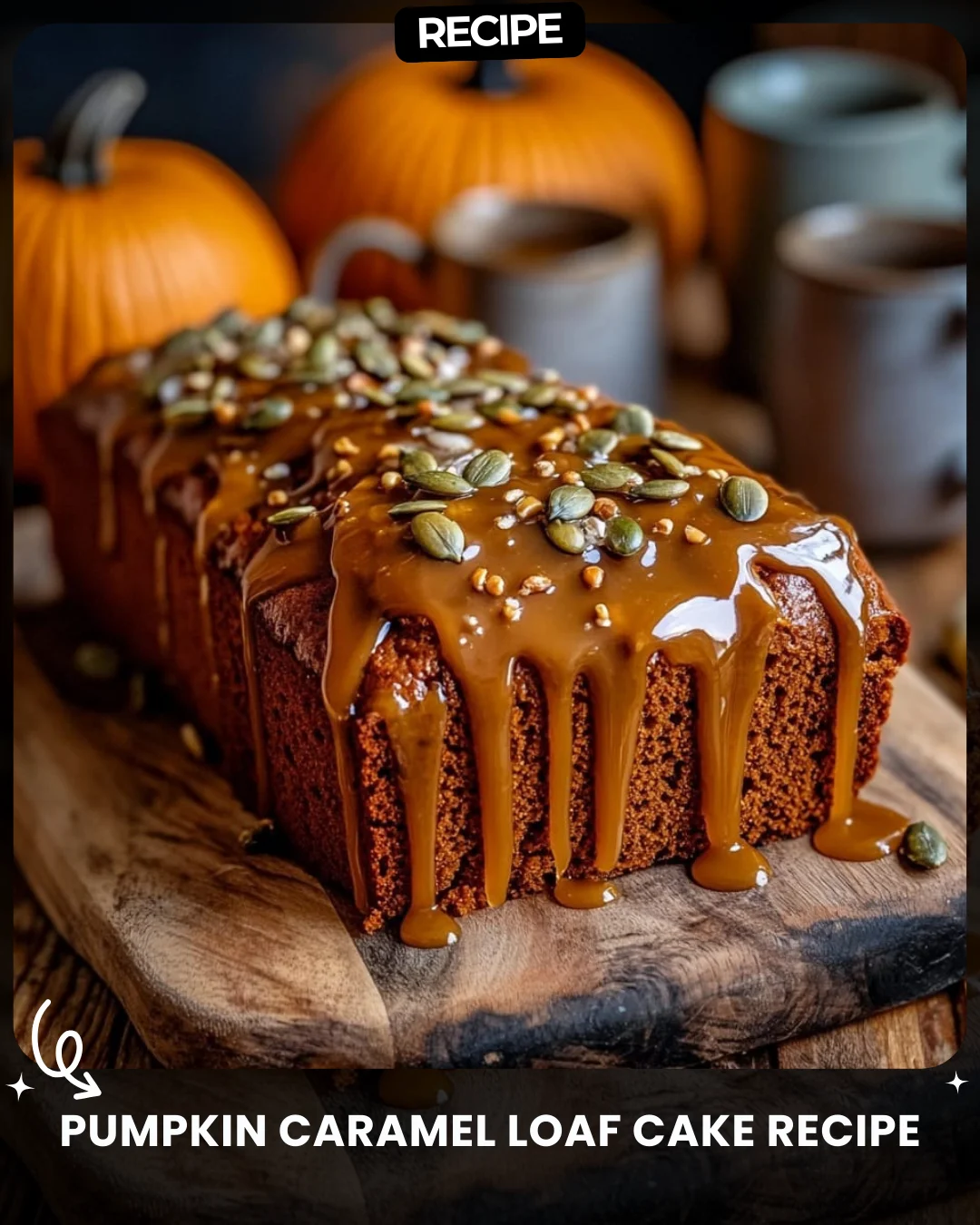 Pumpkin Caramel Loaf Cake Recipe