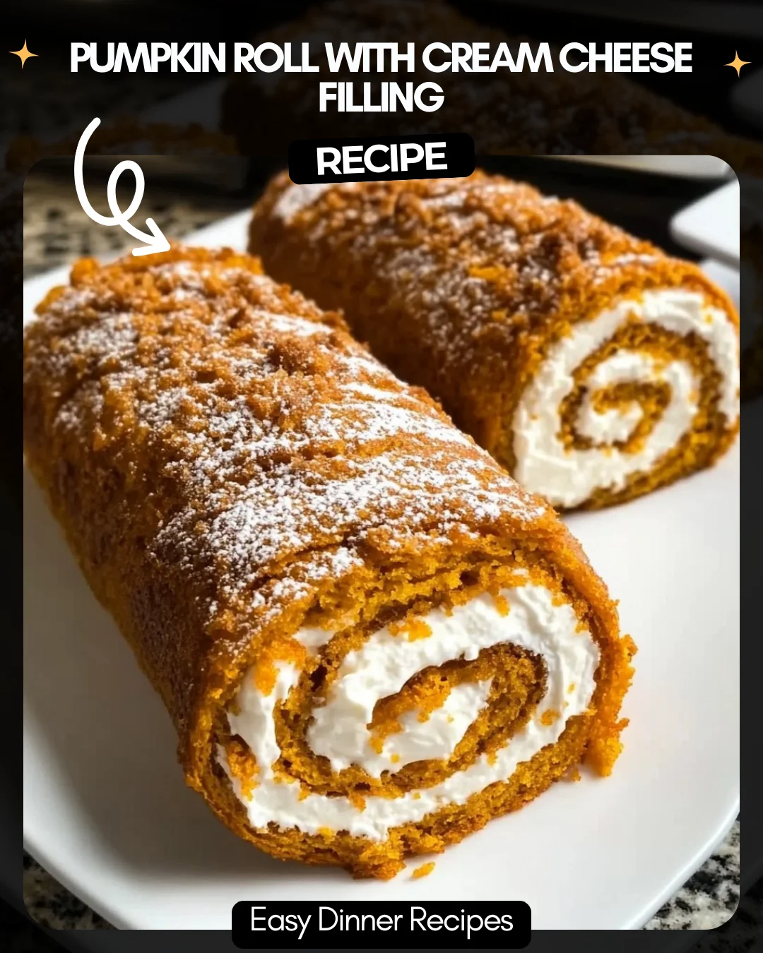 Pumpkin Roll with Cream Cheese Filling