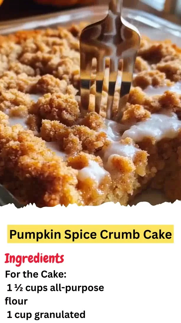 Pumpkin Spice Crumb Cake
