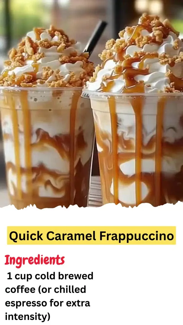 Quick Caramel Frappuccino