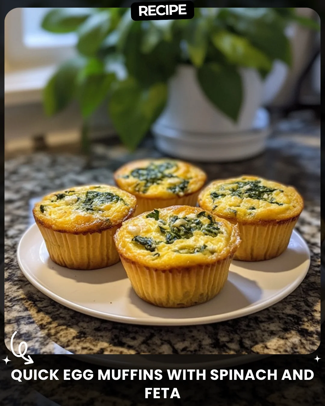 Quick Egg Muffins with Spinach and Feta