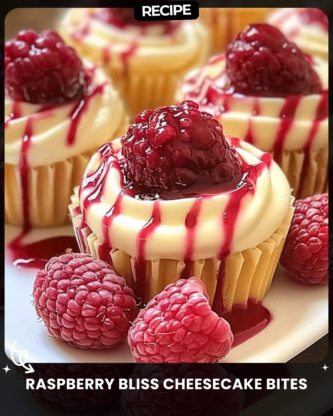 Raspberry Bliss Cheesecake Bites