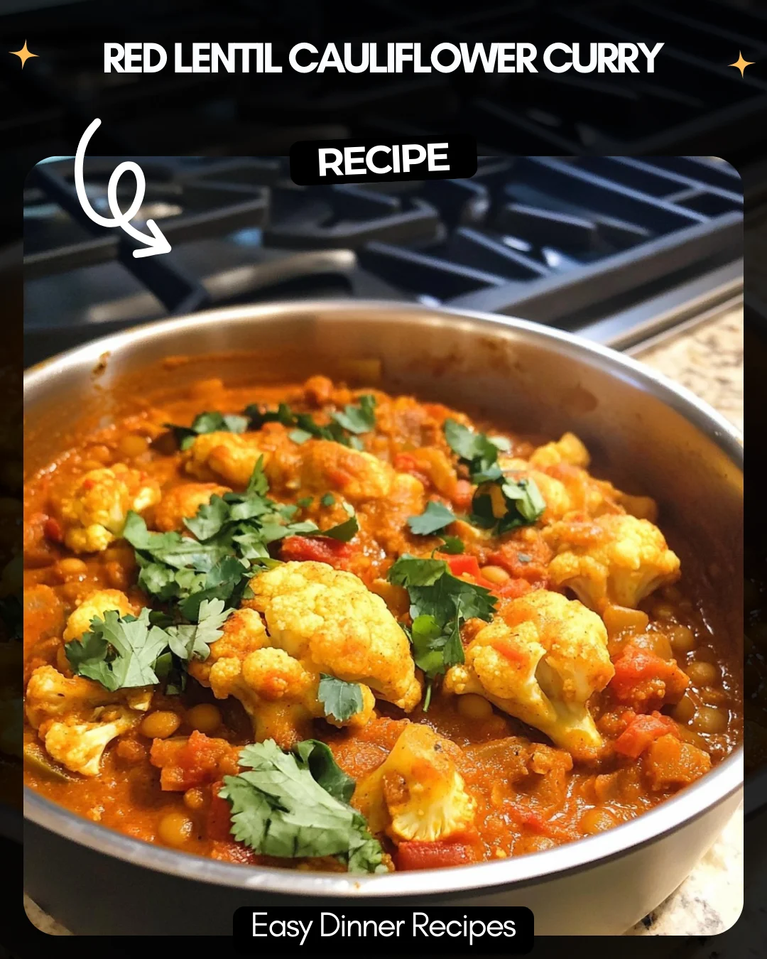 Red Lentil Cauliflower Curry
