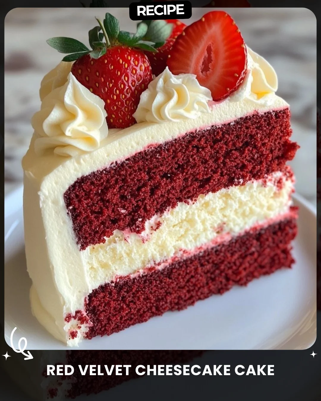 Red Velvet Cheesecake Cake