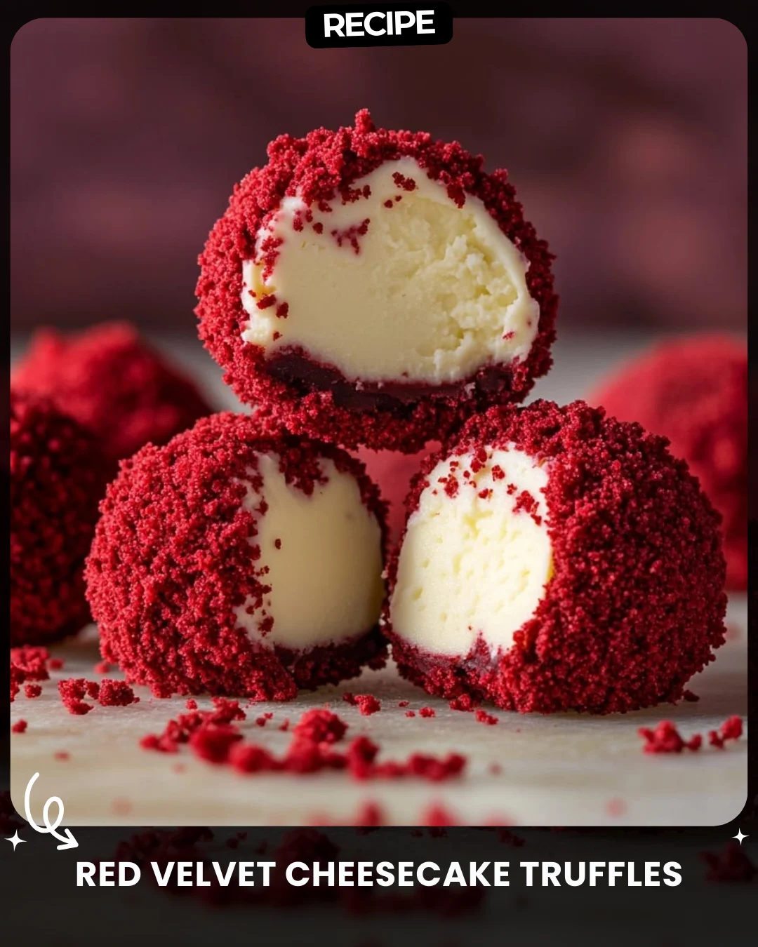 Red Velvet Cheesecake Truffles