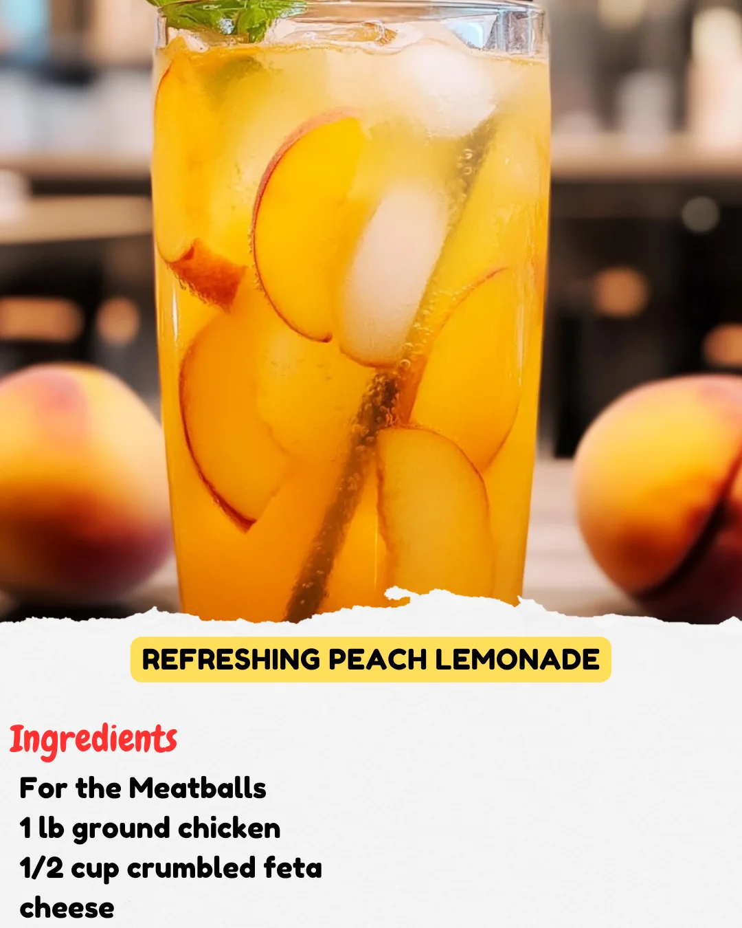 Refreshing Peach Lemonade