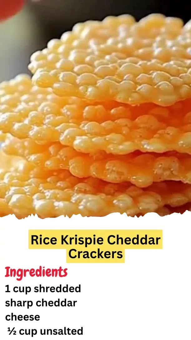 Rice Krispie Cheddar Crackers