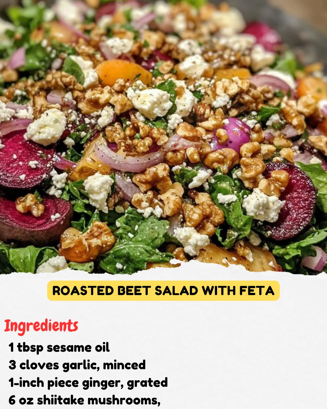 Roasted Beet Salad with Feta
