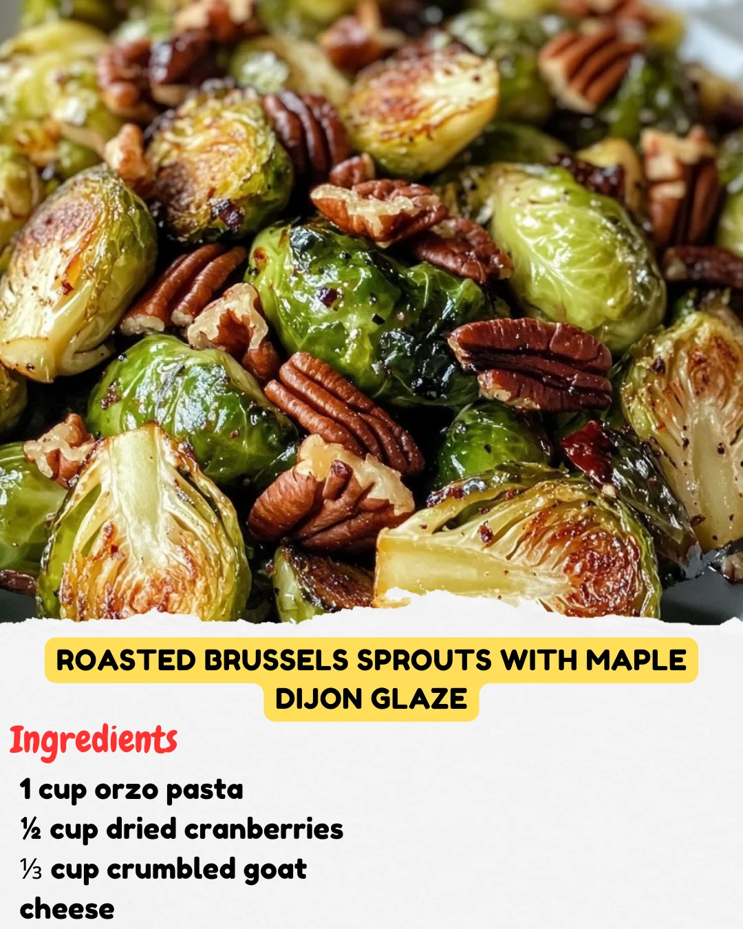 Roasted Brussels Sprouts with Maple Dijon Glaze