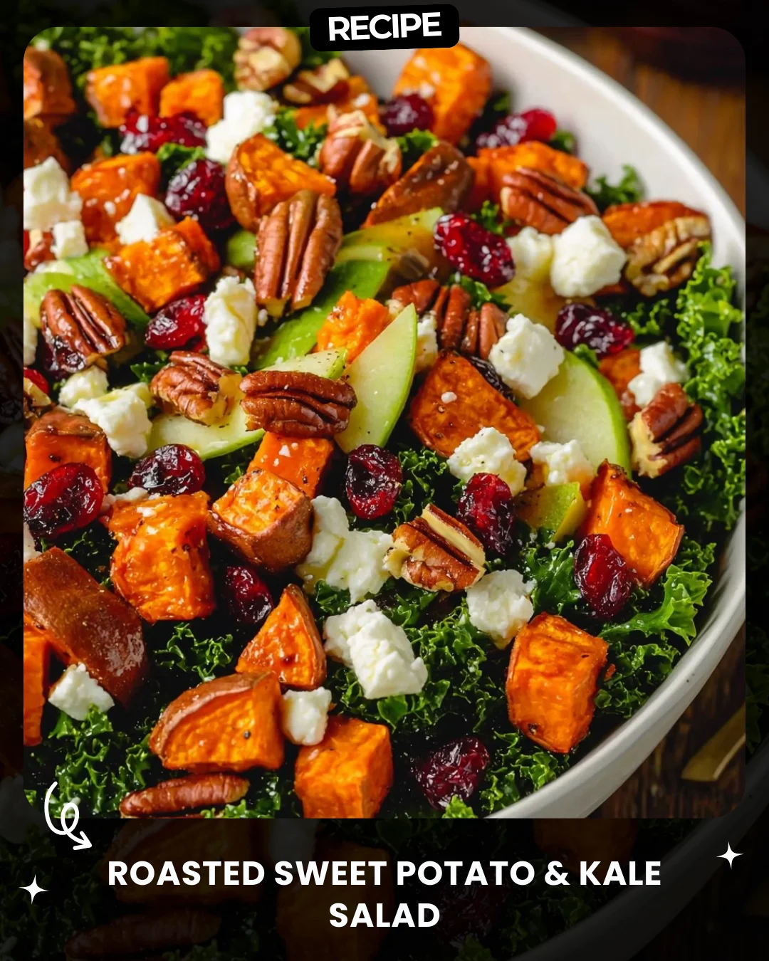 Roasted Sweet Potato & Kale Salad