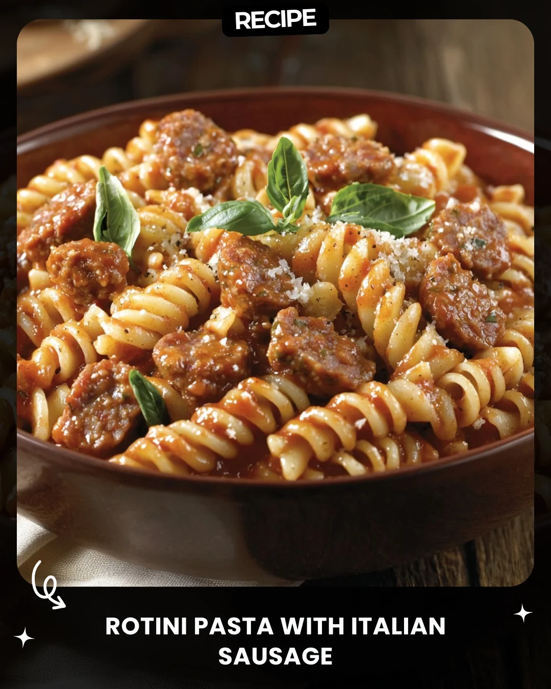 Rotini Pasta with Italian Sausage