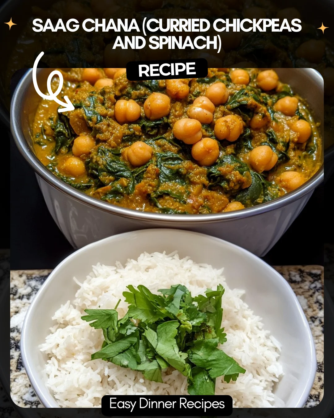 Saag Chana (Curried Chickpeas and Spinach)