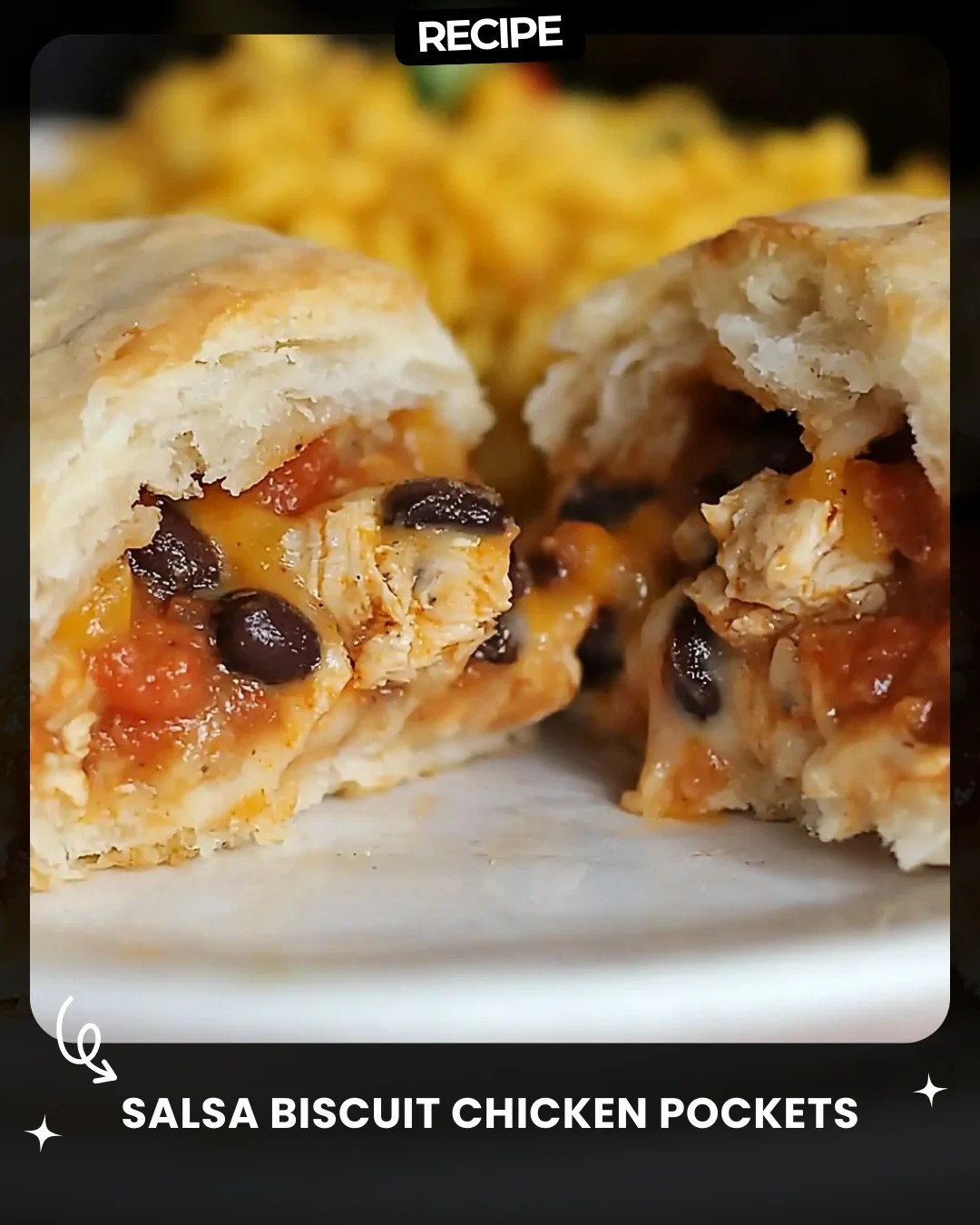 Salsa Biscuit Chicken Pockets