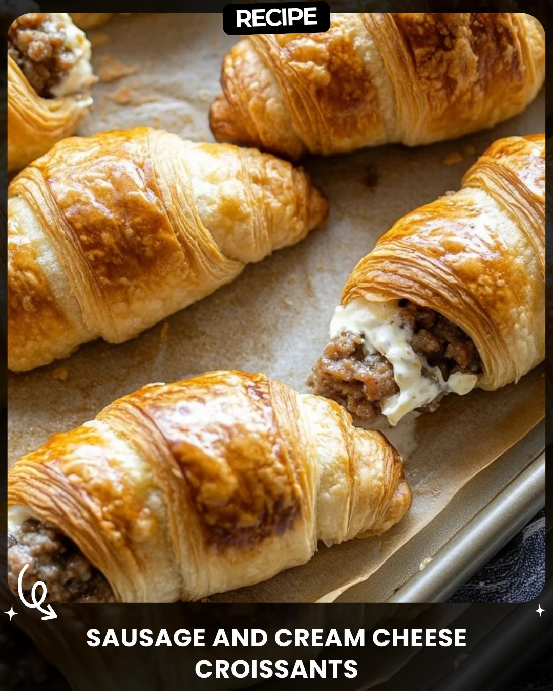 Sausage and Cream Cheese Croissants
