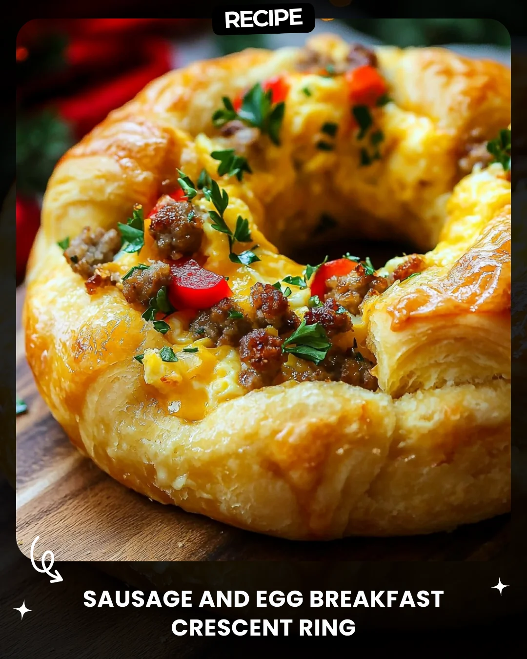 Sausage and Egg Breakfast Crescent Ring
