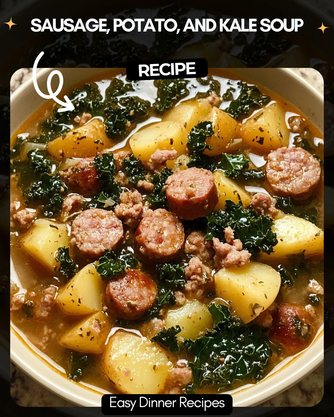 Sausage, Potato, and Kale Soup